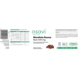 Osavi Rhodiola Rosea Root 400mg Vegan Capsules