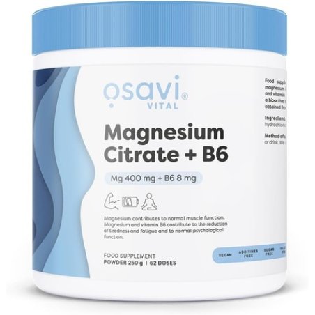 Osavi Magnesium Citrate B6 Powder 250 Grams