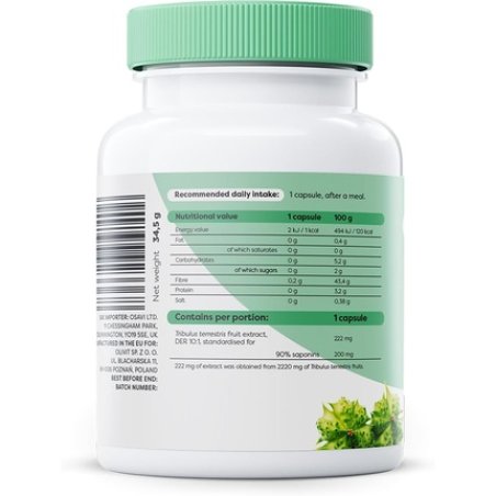Osavi Tribulus Terrestris Saponins 200mg - 90 Vegan Capsules