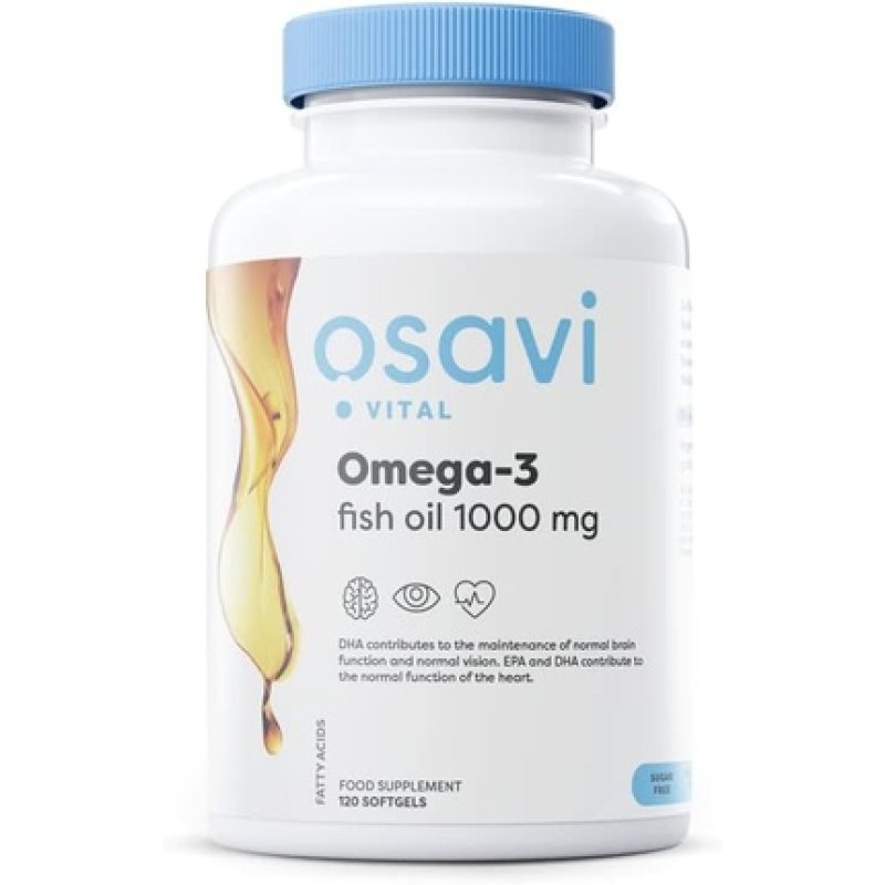 Osavi Omega-3 Fish Oil Molecularly Distilled 1000mg