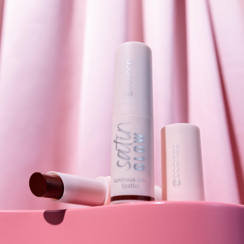 Essence Satin Glow Luminous Shine Lipstick No. 06 Brown Radiant