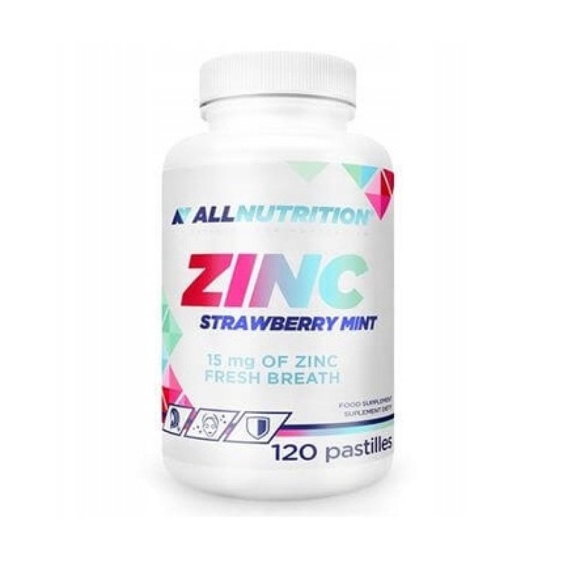 Allnutrition Zinc Strawberry Mint 120 Pastilles - Zinc Supplement