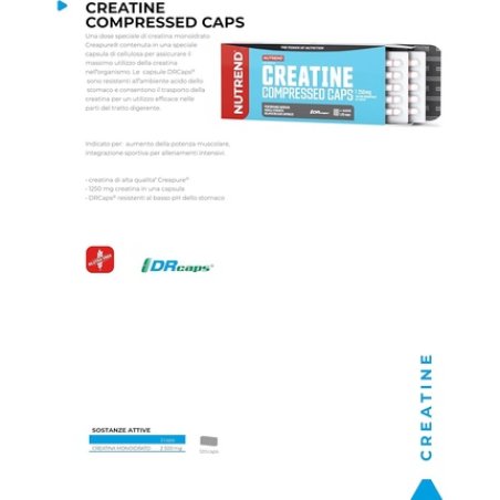 Nutrend Creatine Compressed Capsules 120 Count