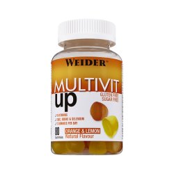 Weider Multivit Gummies 9 Vitamins and 3 Essential Minerals - Low Calorie Sugar and Gluten Free 80 Gummies
