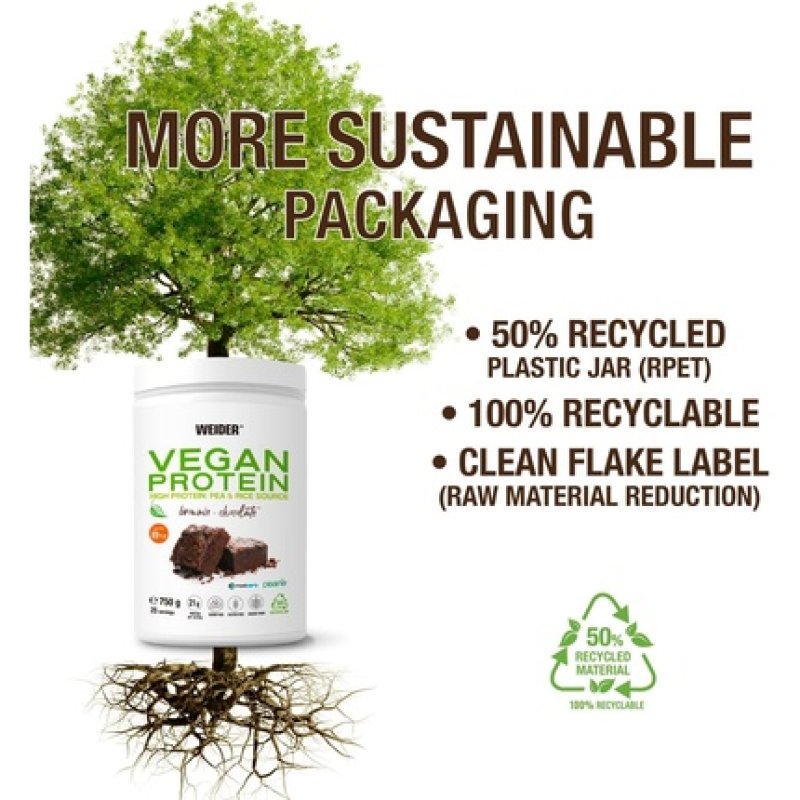 Weider Vegan Protein Brownie Chocolate Flavour 750g