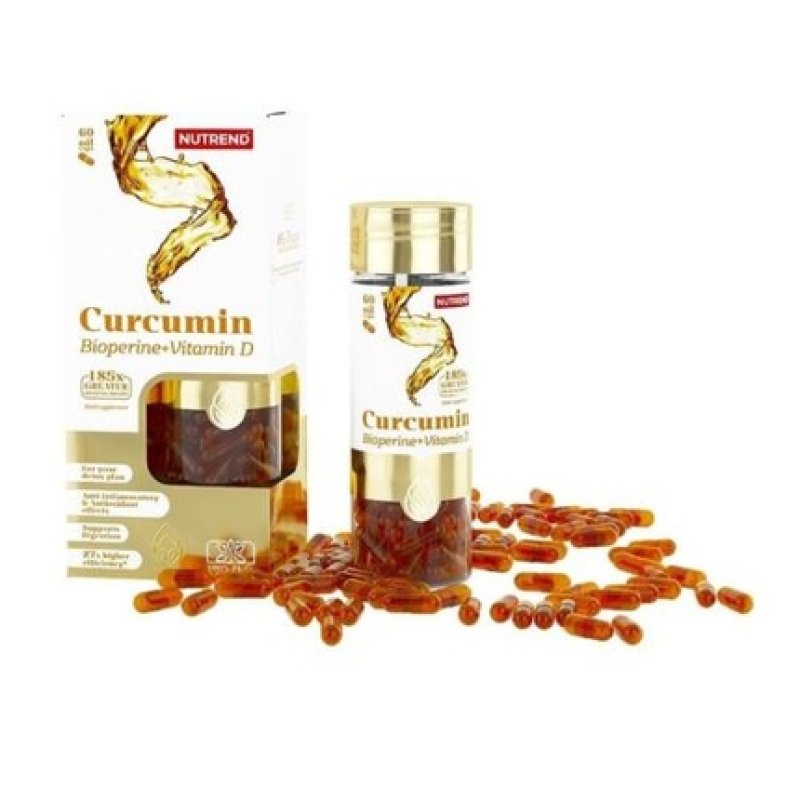 Nutrend Curcumin with Bioperine and Vitamin D 60 Capsules