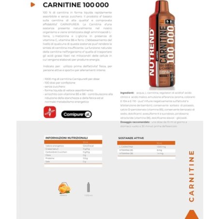 Nutrend Carnitine 100,000 Orange