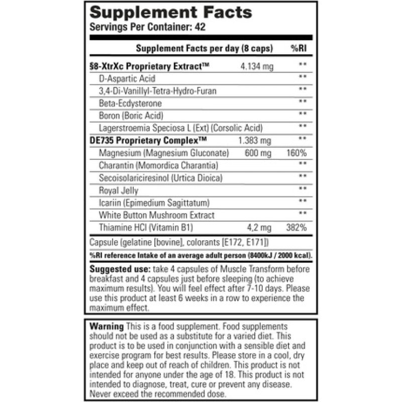 Stacker2 Muscle Transform 168 Capsules