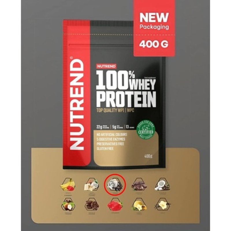 Nutrend 100% Whey Protein Cookies & Cream 400g