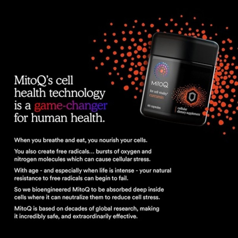 Mitoq Curcumin Advanced CoQ10 Antioxidant with Mitoquinol Mesylate & Super
