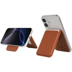 PORTE-CARTES MAGNETIQUE STAND MAGSAFE MARRON