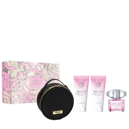 Set Versace Bright Crystal, Femei, Eau De Toilette 90ml Lotiune Corp 100ml Gel de Dus 100ml Geanta Cosmetice
