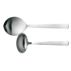 Fiskars - FunctionalForm Serving Cutlery 2 Pieces - Matt Steel