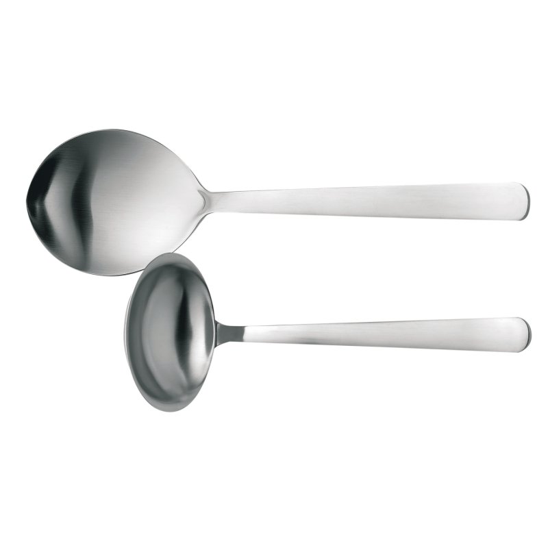 Fiskars - FunctionalForm Serving Cutlery 2 Pieces - Matt Steel