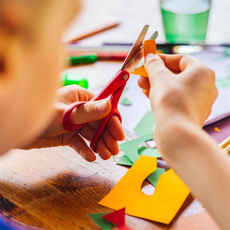 Fiskars - Classic Children's Scissors, Left Hand, Red