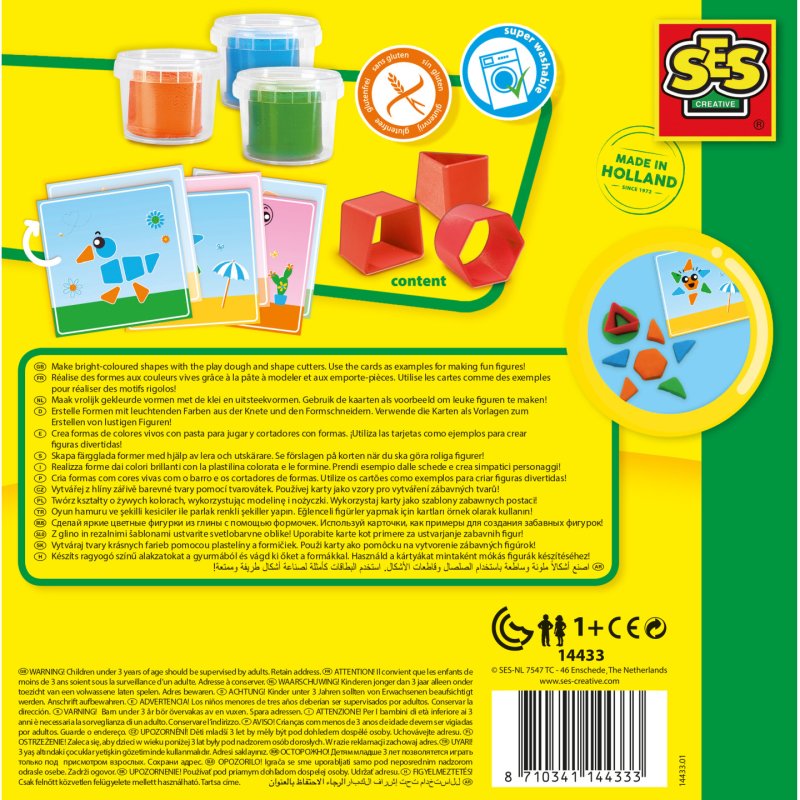 SES Creative My First - Pâte à modeler avec emporte-pièces
