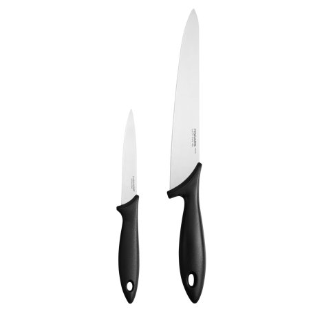 Fiskars - Essential Cook Set - 2 Pieces - Kitchen Knife & Vegetable Knife
