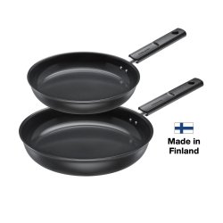 Fiskars - Hard Face Frying Pan Set 24 cm 28 cm