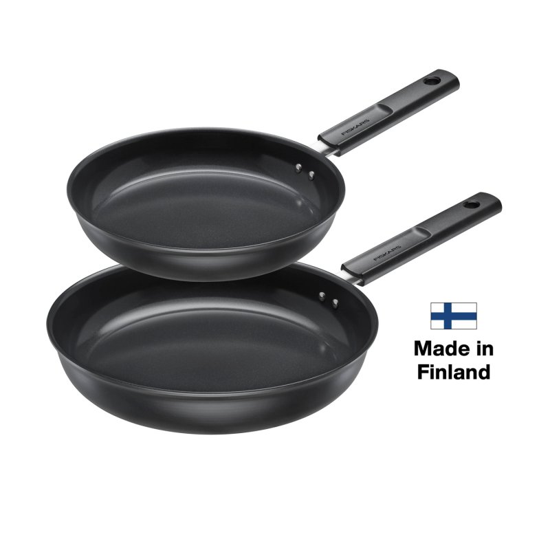 Fiskars - Hard Face Frying Pan Set 24 cm 28 cm