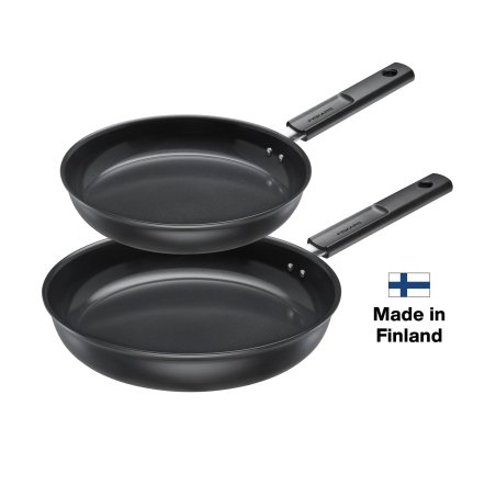 Fiskars - Hard Face Frying Pan Set 24 cm 28 cm