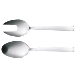 Fiskars - FunctionalForm Salat Cutlery 2 Pieces - Matt Steel