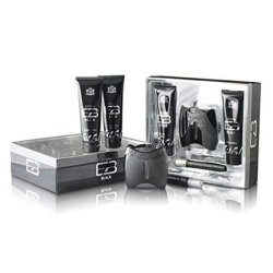 Prestige Extasia Black by New Brand for Men 3.3oz EDT Spray 4.3oz Shower Gel 4.3oz After Shave 0.67oz EDT Spray