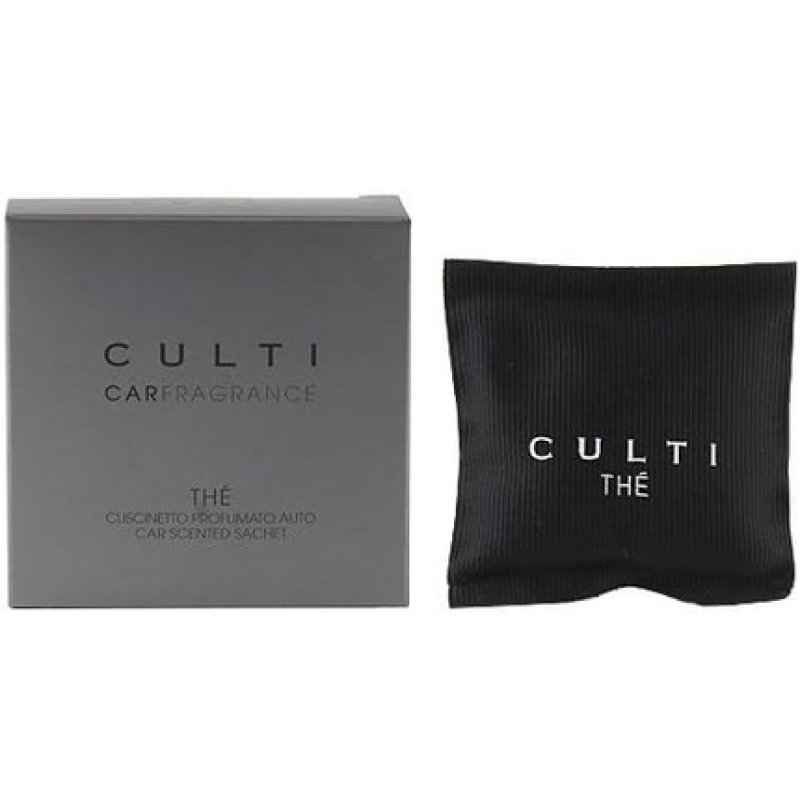 Culti THÉ Sencha Green Tea Fragrance Sachet 8.5x8x2.7 cm - Black Fabric