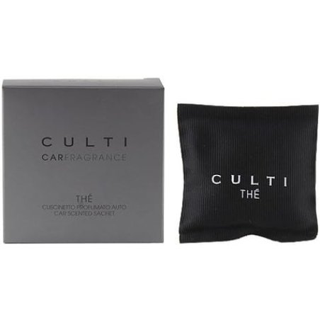 Culti THÉ Sencha Green Tea Fragrance Sachet 8.5x8x2.7 cm - Black Fabric