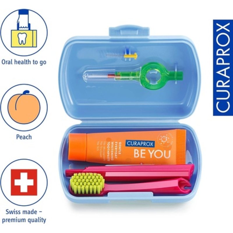 Curaprox Travel Set for Children Blue