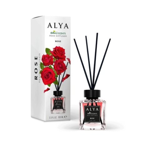 Alya Rose Room Deodorant, Reed Diffuser - 100ml