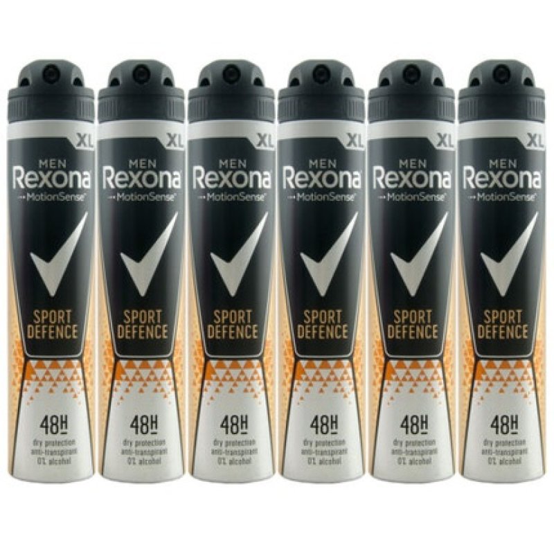 Rexona Sport Defence Deodorant Spray 200ml - Pack of 6