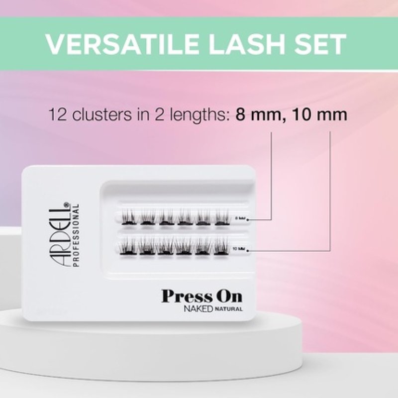 Ardell Press On Preglued Underlash Eyelash Extensions Naked Natural Cluster