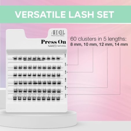Ardell Press On Preglued Underlash Eyelash Extensions Naked Natural Cluster