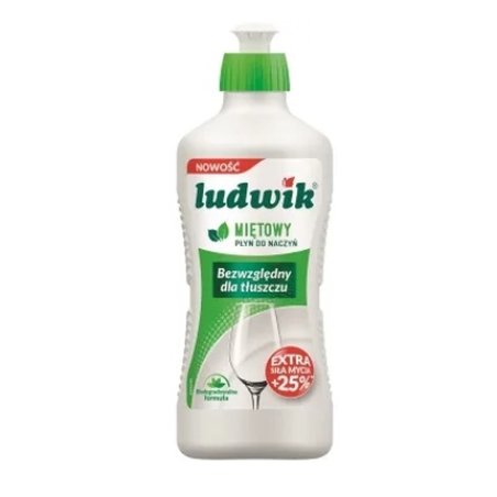 Ludwik Premium Mint Dishwashing Liquid - 450 Ml Ultimate Fresh Cleaning Power