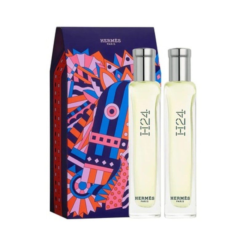 HERMÉS H24 2-Piece Miniature Set for Men 2 x 15ml Eau De Toilette Spray 0.50 fl oz