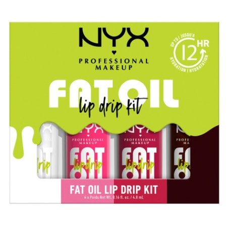 Nyx Professional Makeup Fat Oil Lip Drip Set My Main Status Update Missed Call Newsfeed 4x48ml