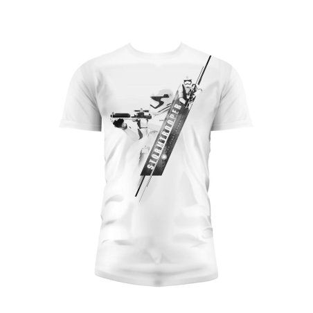 STAR WARS 7 - T-Shirt Storm Trooper Blaster - White (XL)