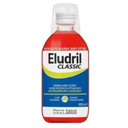 Eludril Classic Antibacterial Mouthwash 500ml - Advanced Oral Hygiene Fresh Breath Treatment