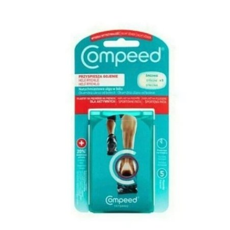 Compeed Heel Blister Patches for Active Hydrocolloid Medium - Pack of 5