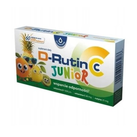 Oleofarm D-Rutin Cc Junior 60 Tablets For Sucking - Children's Vitamin Supplement