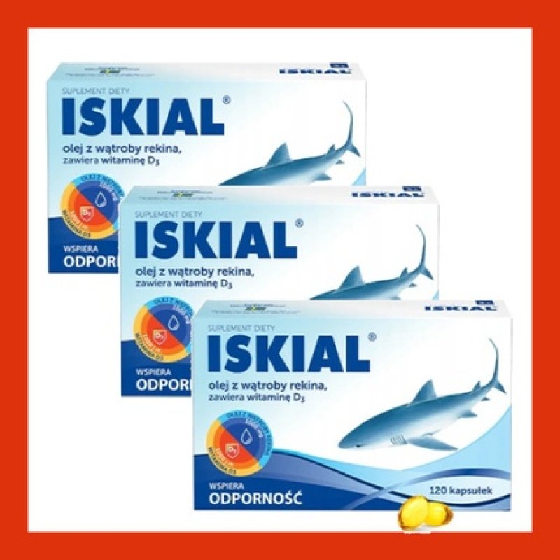 Iskial Cod Liver Oil Capsules 120/240/360 - Immune Omega-3 with Vitamin D3 for Kids and Adults