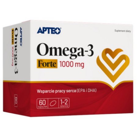 Omega-3 Forte 1000g 60 Capsules EPA DHA Cardiovascular Fish Oil