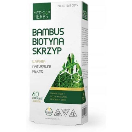 Hair Growth Skin & Nails Bamboo Biotin Horsetail Supplement for Radiant Appearance