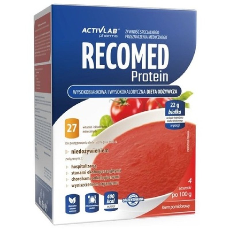 Activlab Pharma Recomed Protein Tomato Cream 4x100g - Pack of 4