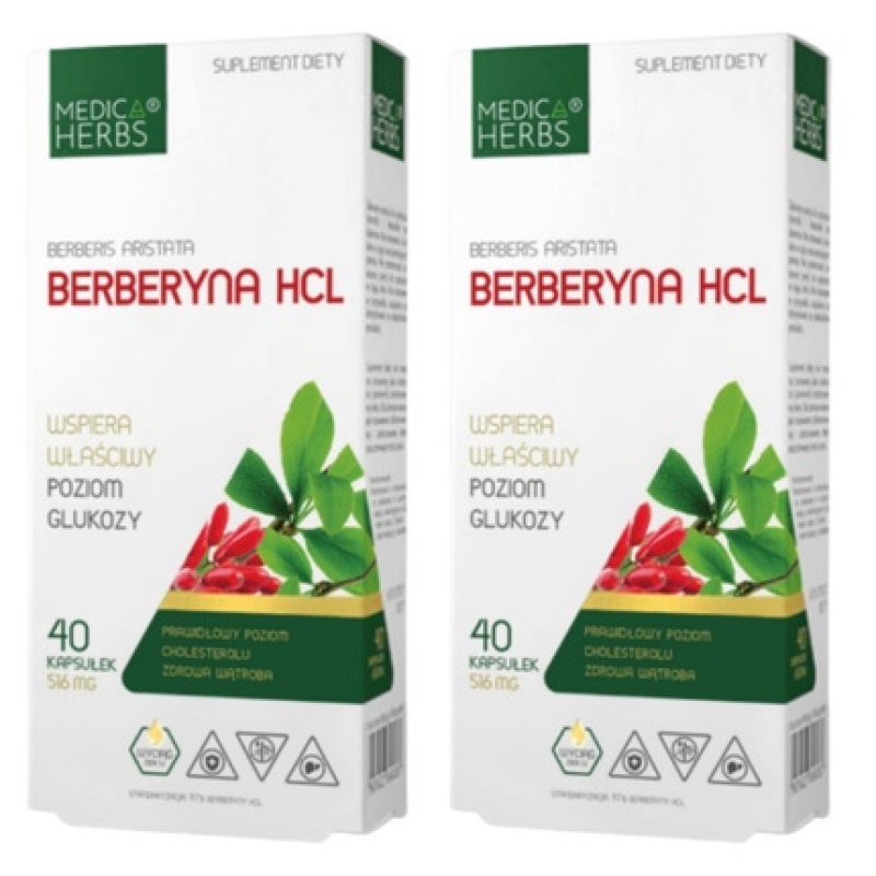 Berberine HCl Berberine Root Extract 97% 500mg - 80 Capsules