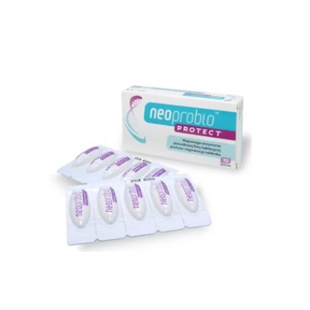 Neoprobio Protect 10 Vaginal Globules for Vaginal Dryness Moisturizing