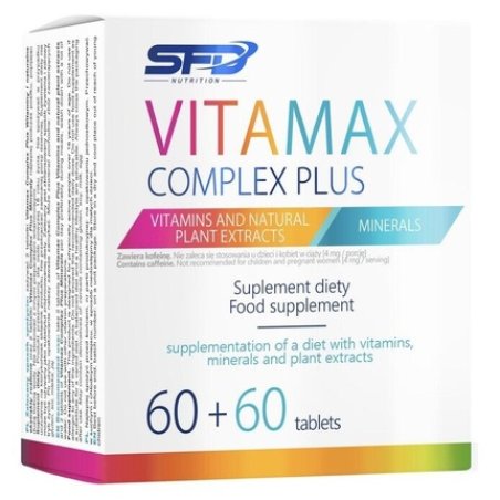 SFD VITAMAX Complex Plus Vitamins and Minerals Complex 120 Tablets - Pack of 2
