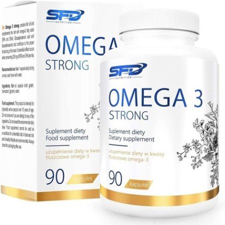 SFD Omega 3 Strong Fish Oil Capsules High Dose 90 Capsules Natural Vitamin E