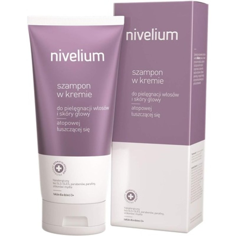 Nivelium Cream Shampoo for Washing and Care of Hair and Scalp Skin with Symptoms of Atopic Dermatitis and Psoriasis