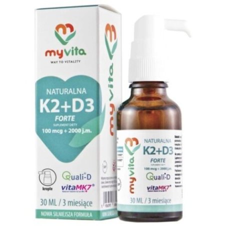 Myvita Vitamin K2 D3 2000 Natural Drops 30ml